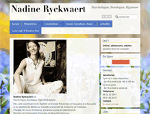 Tablet Screenshot of nadine-ryckwaert.com
